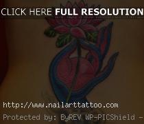 lotus flower back tattoos