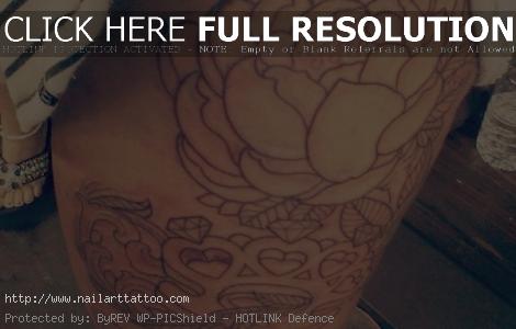 lotus flower outline tattoo