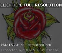 rose flash tattoo art