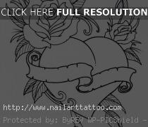 rose flower outline tattoo