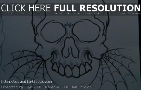 skull flash art tattoos