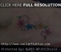 small flower design tattoos