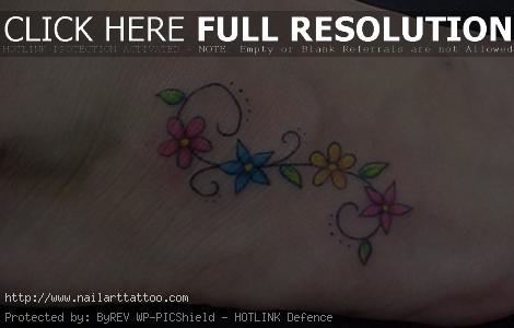 small flower design tattoos