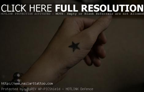 Best Star Tattoo Design on Hand for 2011