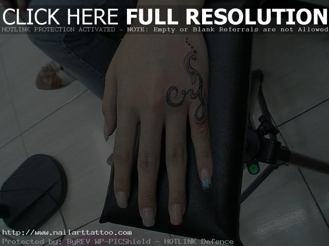 Small Tattoo Design on Hand for Girls