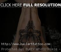 Butterfly tattoo connection on both hands