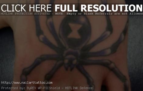 Spider hand tatoo