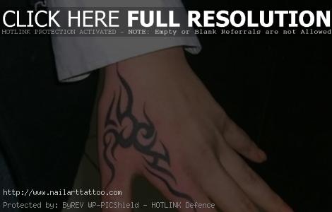tribal hand tattoos Hand Tattoos for Men