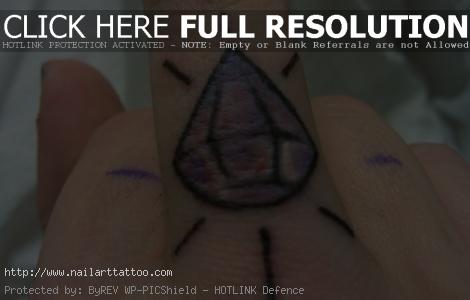 Diamond Tattoo On Finger