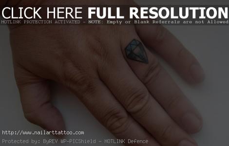 Finger Tattoos | diamond