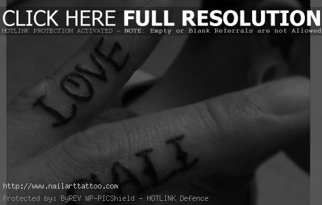 finger tattoo 30 Mind Blowing Love Tattoo Designs