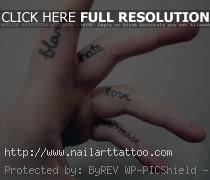 nice finger tattoo 45 Astounding Finger Tattoos