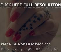 Finger Tattoo: stars