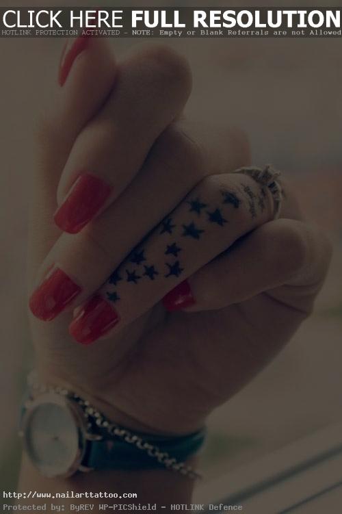 star finger tattoos