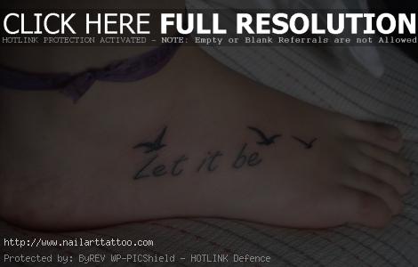 Bird Tattoo On Foot – Designs and Ideas