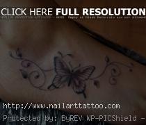 Butterfly Tattoos Designs on Foot Picture