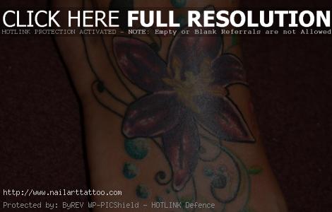 Flower Foot Tattoos – Designs and Ideas