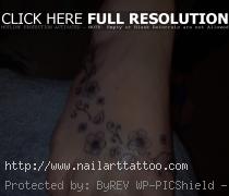 freehand foot tattoo foot tattoos
