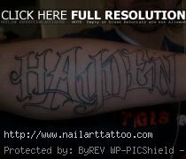 Hayden Forearm Tattoo