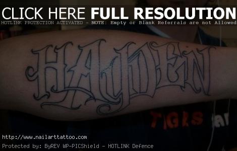 Hayden Forearm Tattoo