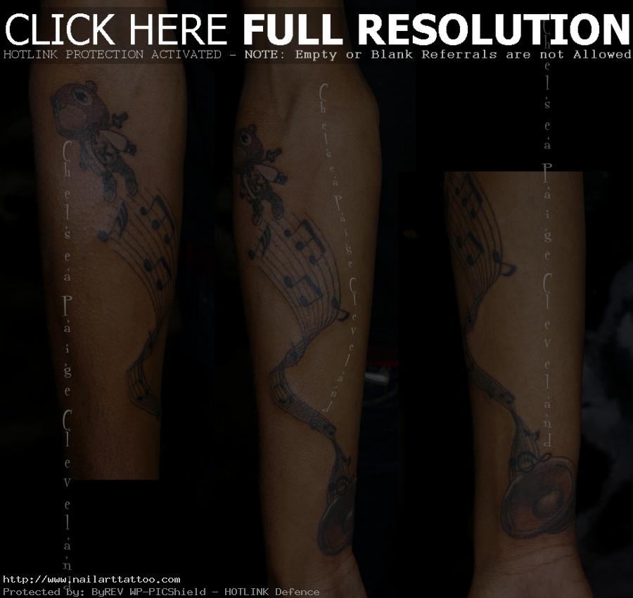 music   forearm tattoo by chelsea c d33wznw
