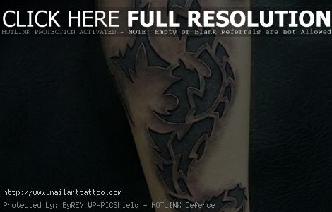 Cool 3D Dragon Tattoo on Leg