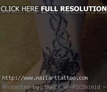 Rose Tattoo on Leg