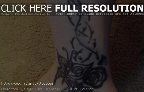 Rose Tattoo on Leg