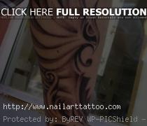 Best Tribal Leg Tattoos Design for College Girls 2011