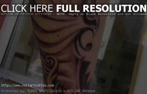 Best Tribal Leg Tattoos Design for College Girls 2011