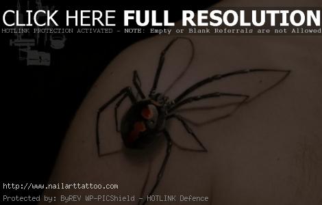See more Realistic Spider tattoo on shoulder