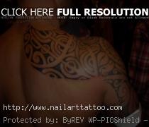 Beautiful Back Shoulder Tattoo New Style for Girls
