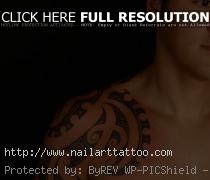 Maori Octopus Design Shoulder Tattoo