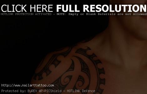 Maori Octopus Design Shoulder Tattoo