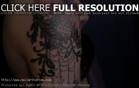 Dreamcatcher shoulder tattoo design for girls