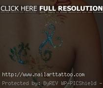 Pretty Shoulder Glitter Tattoo Design for Women