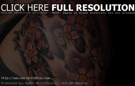 shoulder tattoo 25 Amazing Japanese Cherry Blossom Tattoo Designs