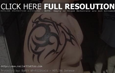 Tribal Tattoo On Shoulder