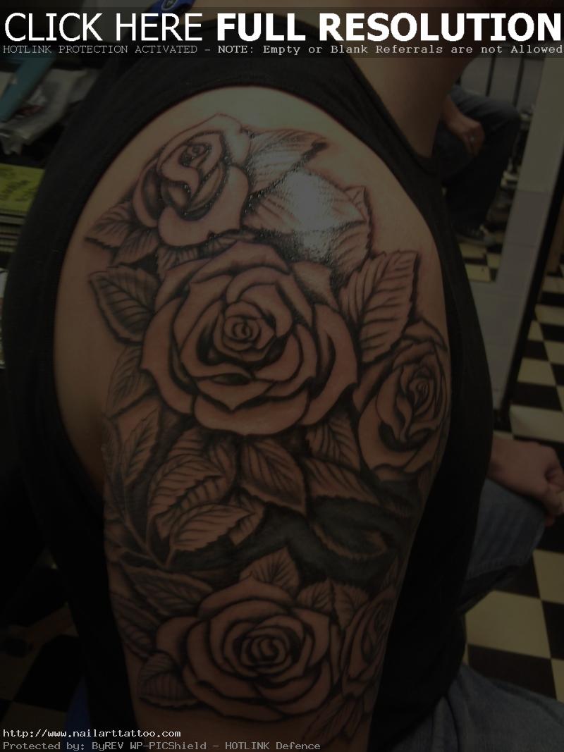 shoulder tattoo roses2 img1448