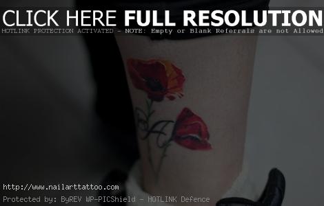 Rose on leg tattoo